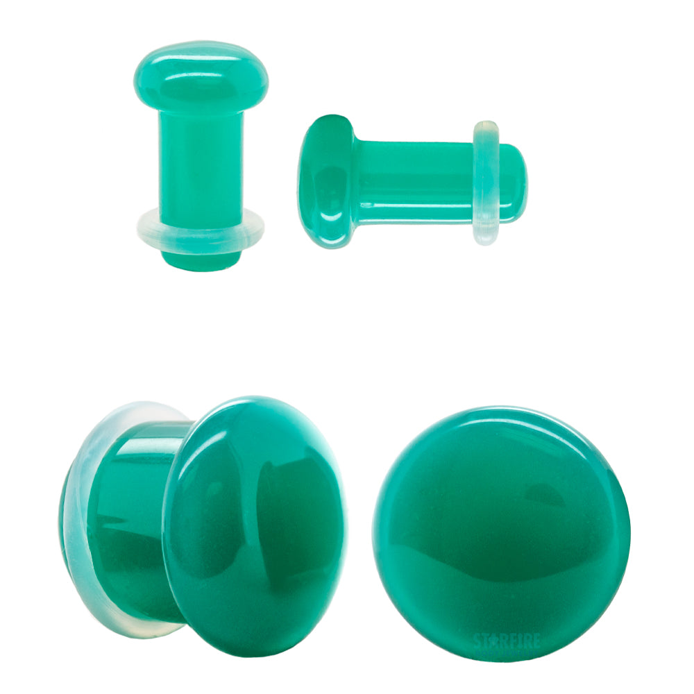 Stone Plugs - Teal Quartz