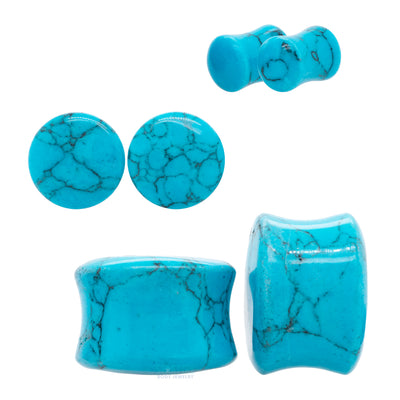 Stone Plugs - Turquoise