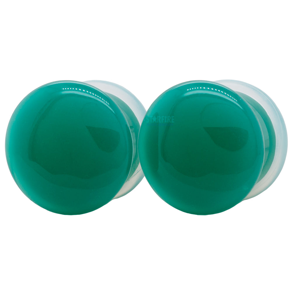 Stone Plugs - Teal Quartz