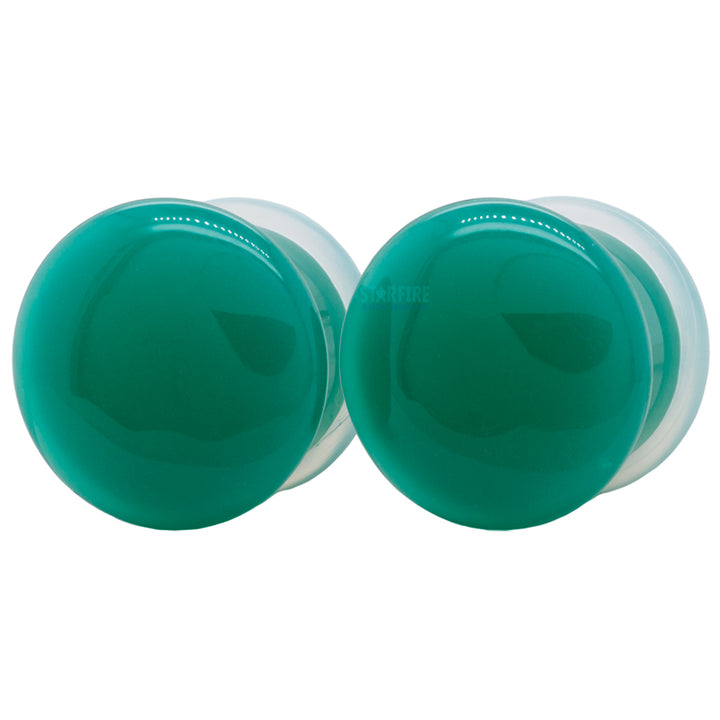 Stone Plugs - Teal Quartz