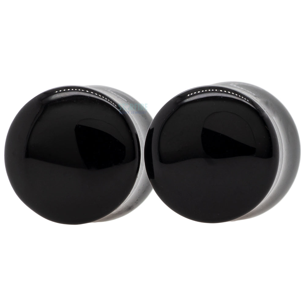 Stone Plugs - Black Onyx