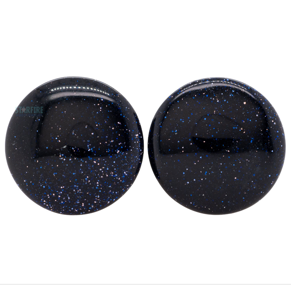Stone Plugs - Blue Goldstone