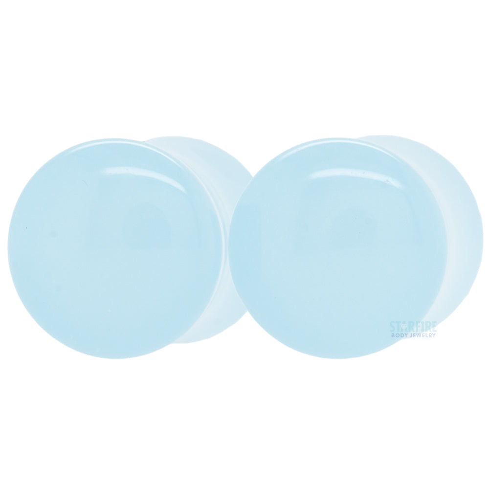Stone Plugs - Blue Mist Quartz