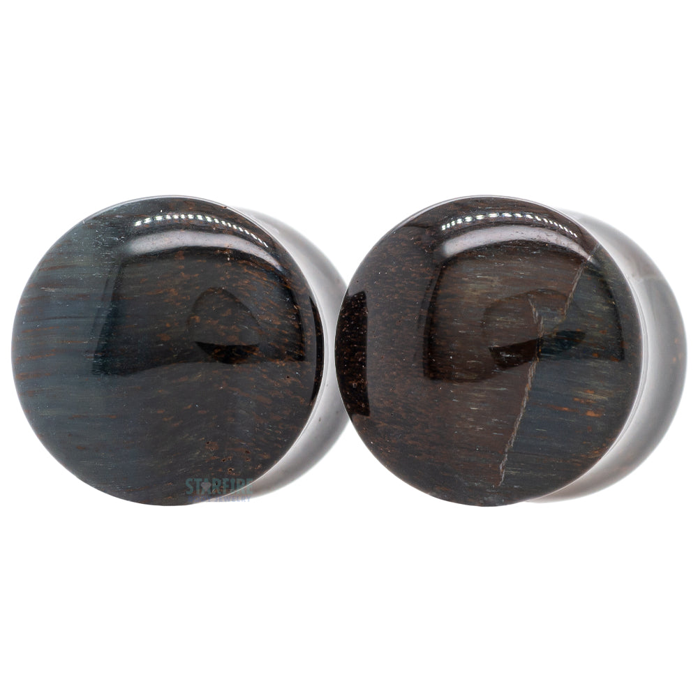 Stone Plugs - Blue Tiger Eye