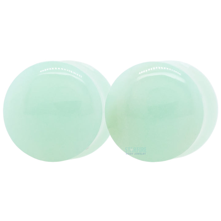 Stone Plugs - Chrysoprase