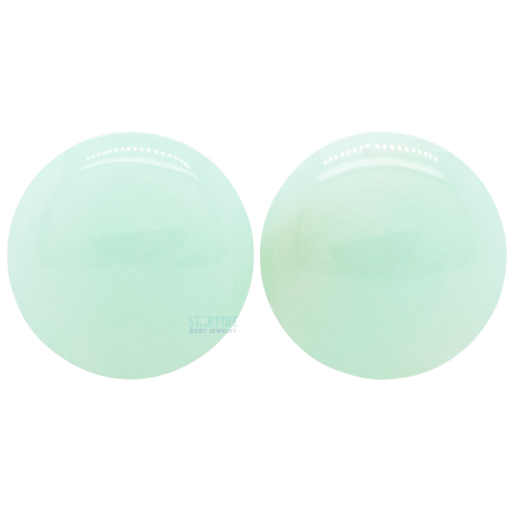 Stone Plugs - Chrysoprase
