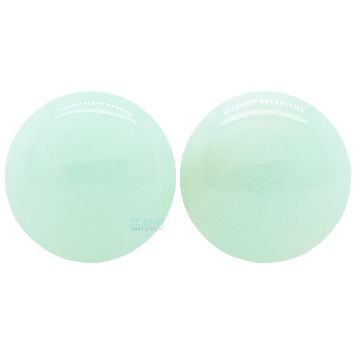 Stone Plugs - Chrysoprase