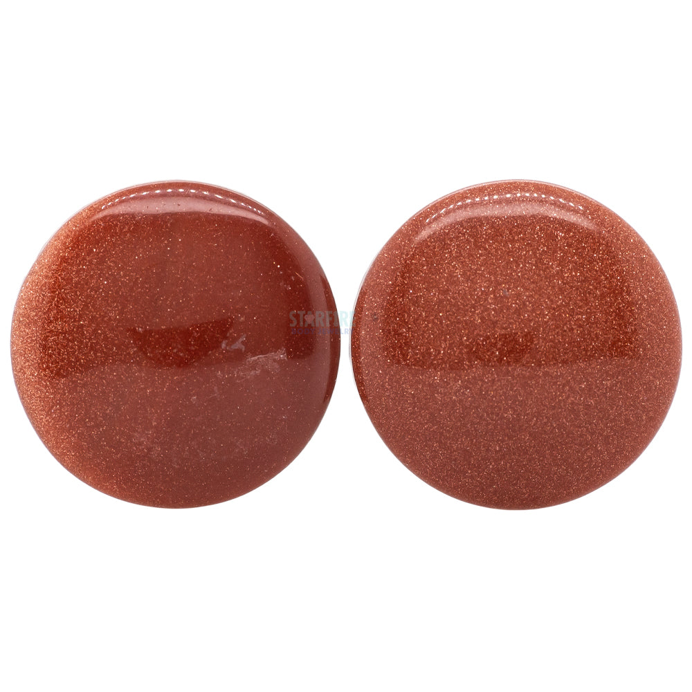 Stone Plugs - Cinnamon Goldstone