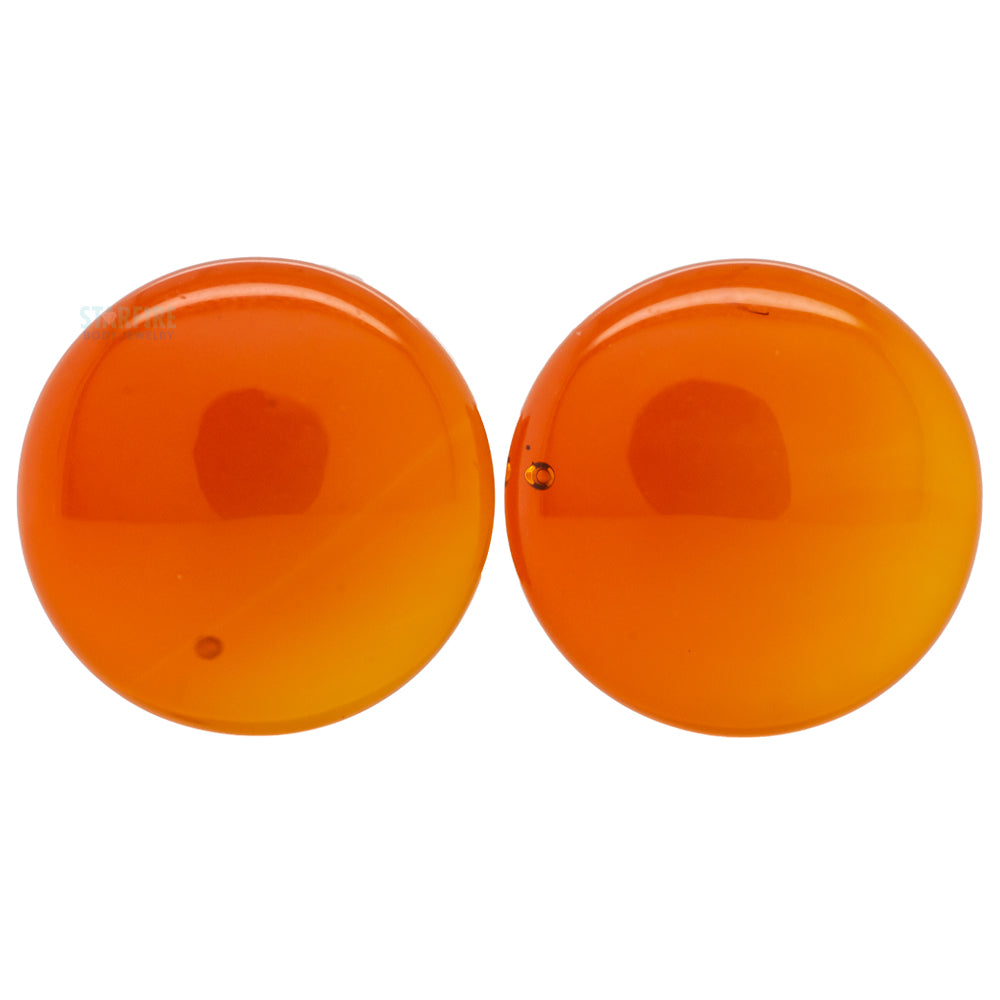 Stone Plugs - Dark Amber Quartz