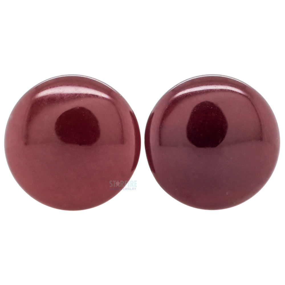Stone Plugs - Dark Purple Quartz