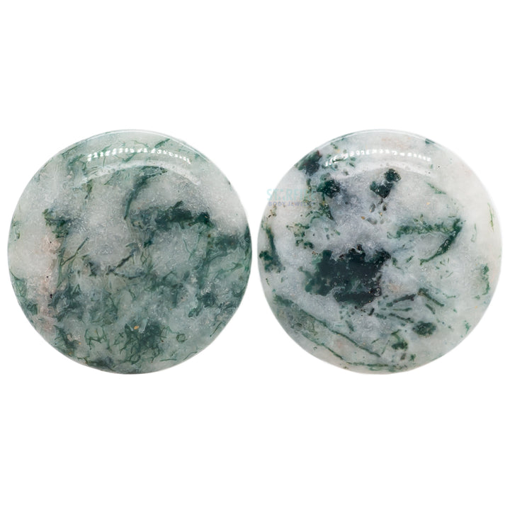 Stone Plugs - Green Tree Agate