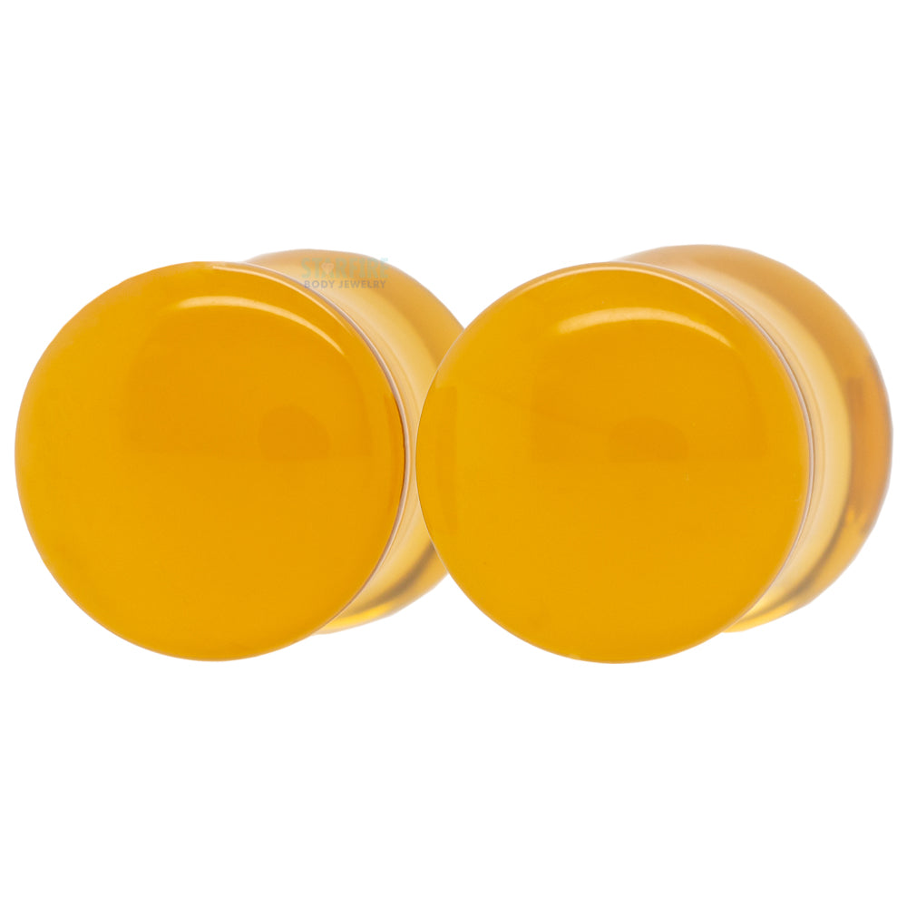 Stone Plugs - Honey Quartz