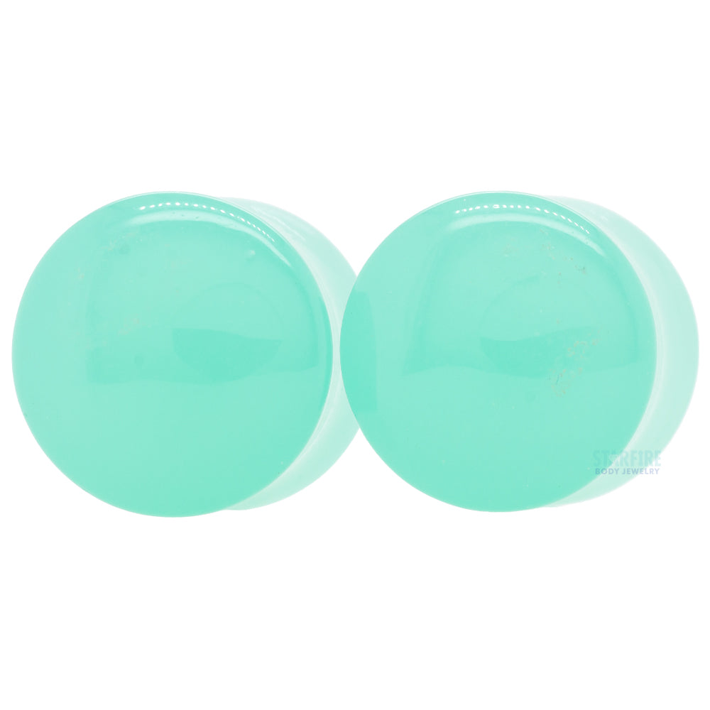 Stone Plugs - Mint Opalite