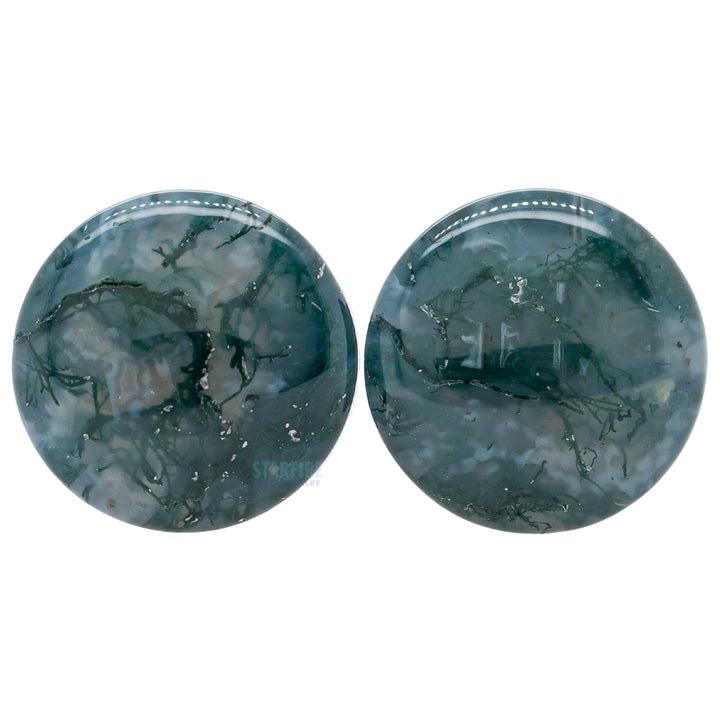 Stone Plugs - Moss Agate