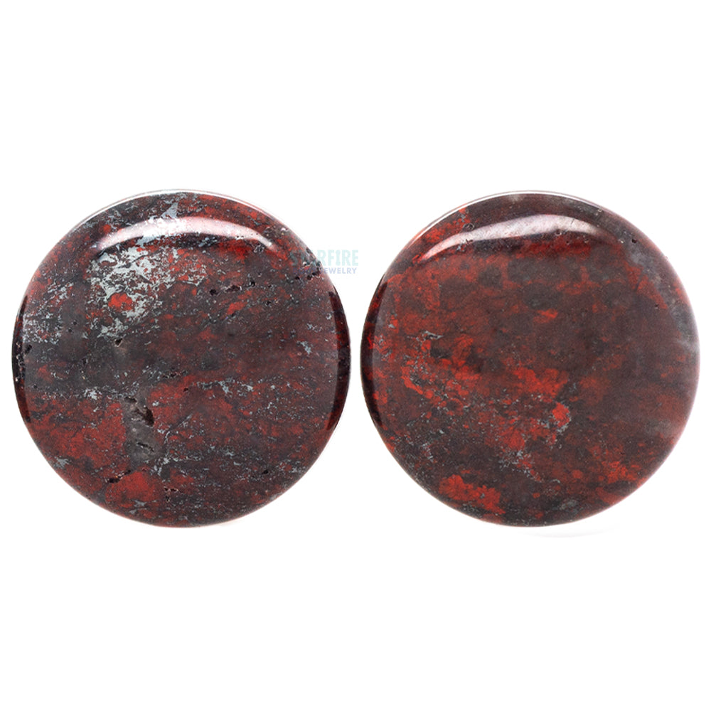 19mm (3/4”) Orbicular Jasper Stone cheapest Plugs 19J