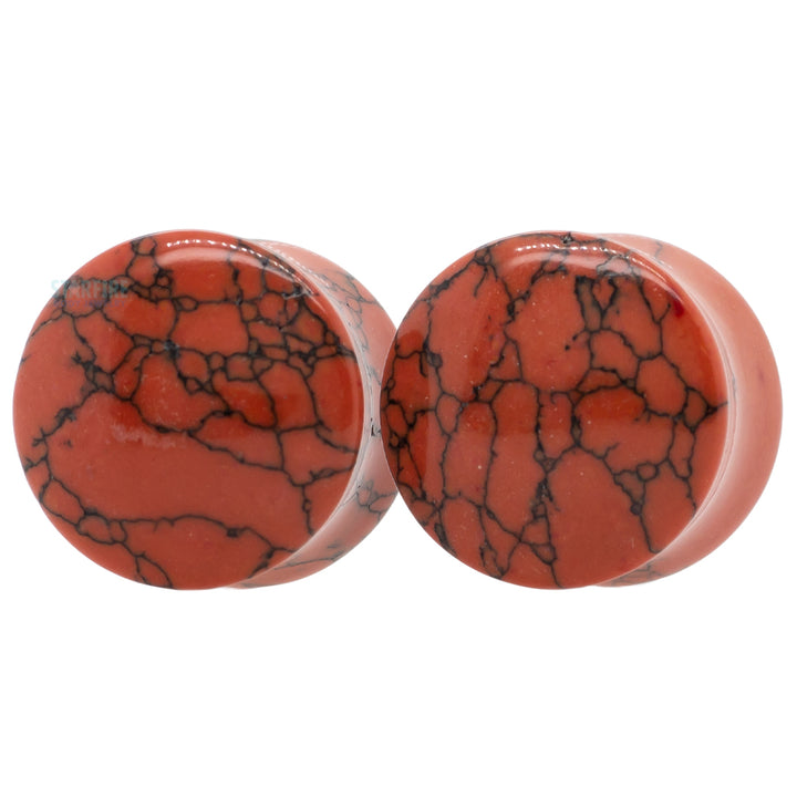 Stone Plugs - Red Turquoise