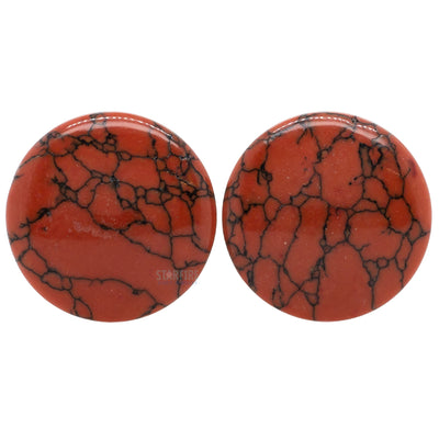 Stone Plugs - Red Turquoise