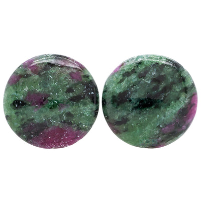 Stone Plugs - Ruby in Zoisite
