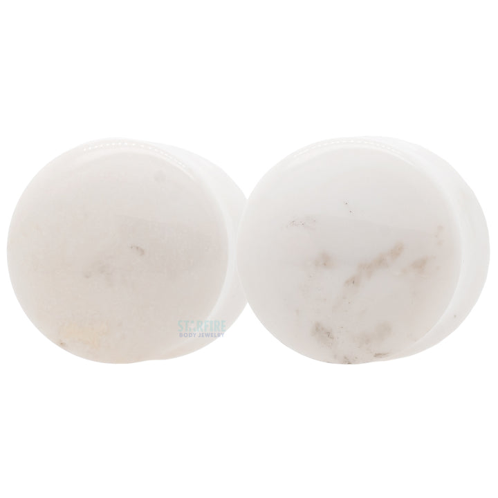 Stone Plugs - White Agate