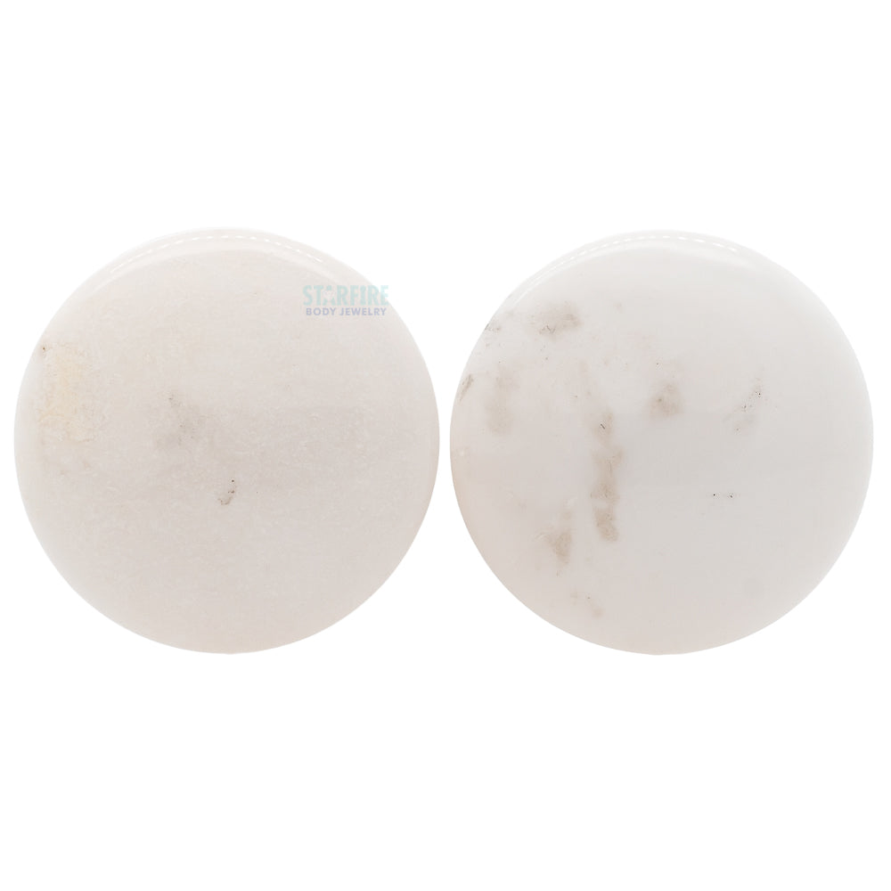 Stone Plugs - White Agate