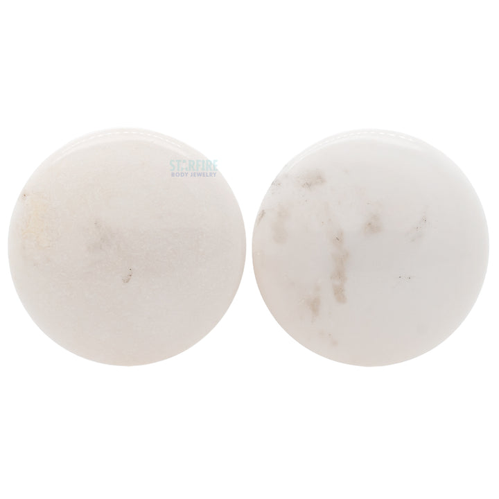 Stone Plugs - White Agate