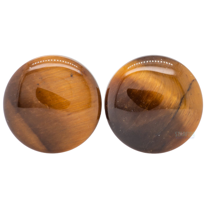 Stone Plugs - Yellow Tiger Eye