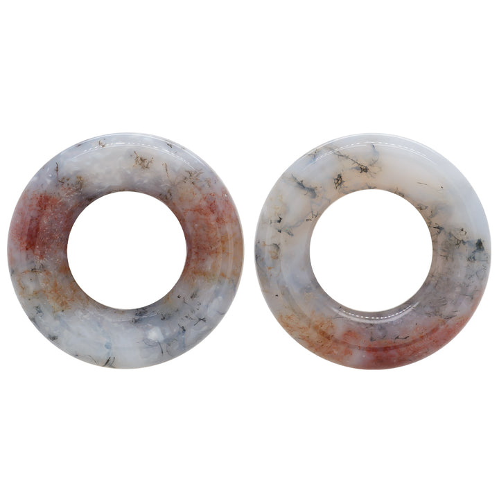 Stone Double Flare Eyelets - Bloodstone
