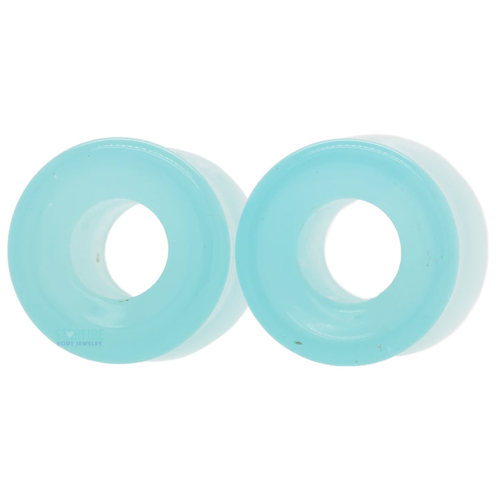 Stone Double Flare Eyelets - Mint Opalite