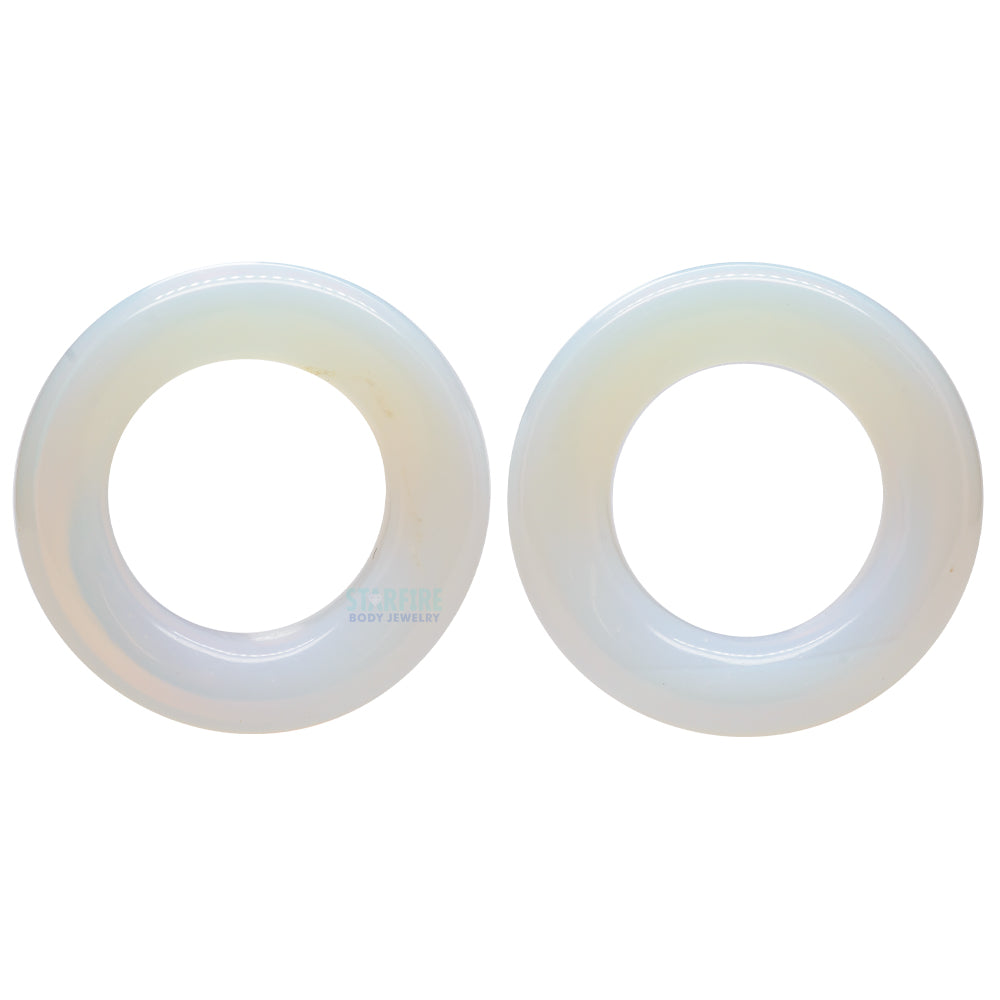 Stone Double Flare Eyelets - Opalite