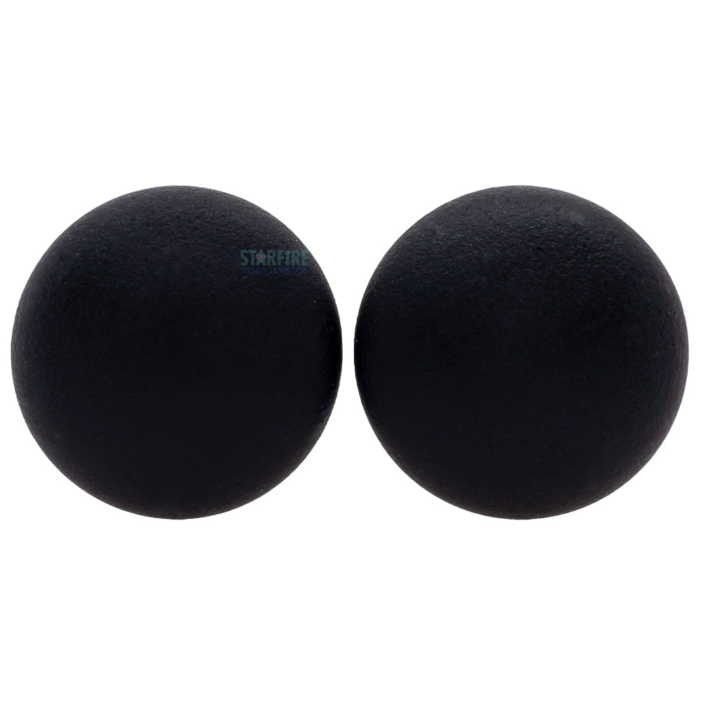 Glass Color Front Plugs - Matte Black