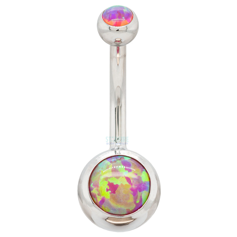 Ball-set Opal Navel Curve