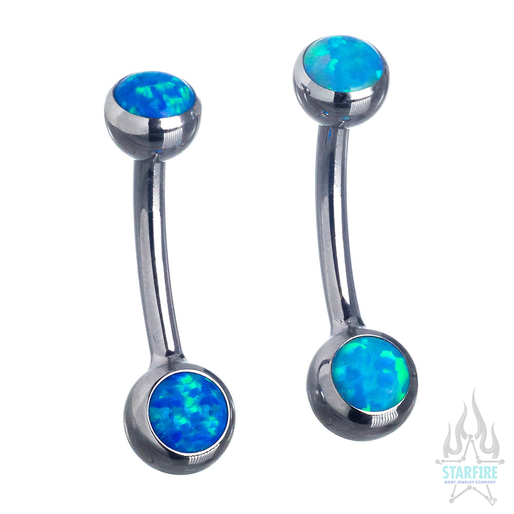 Ball-set Opal Navel Curve