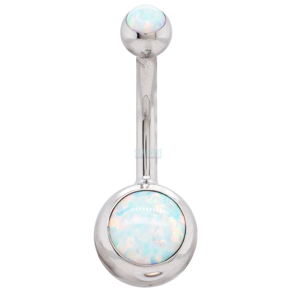Ball-set Opal Navel Curve