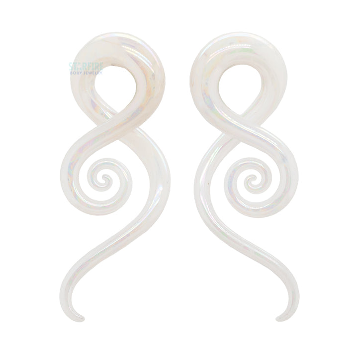 Glass Mini Squids - Oil Slick UV Secret Pink