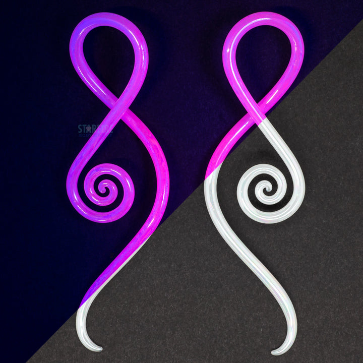 Glass Squids - Oil Slick UV Secret Pink