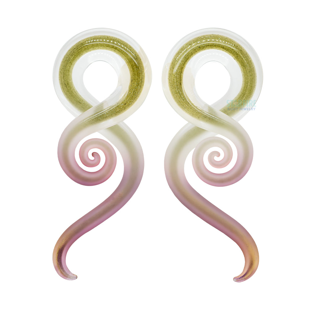 Glass Mini Squids - Gold Tourmaline