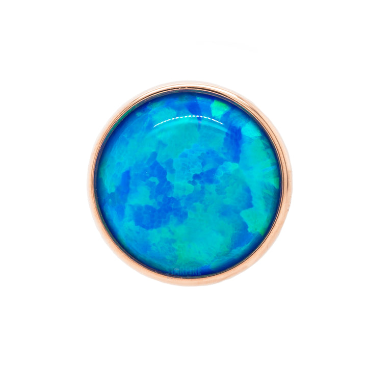 5mm Opal in Cup Setting Threaded End in Gold & Platinum