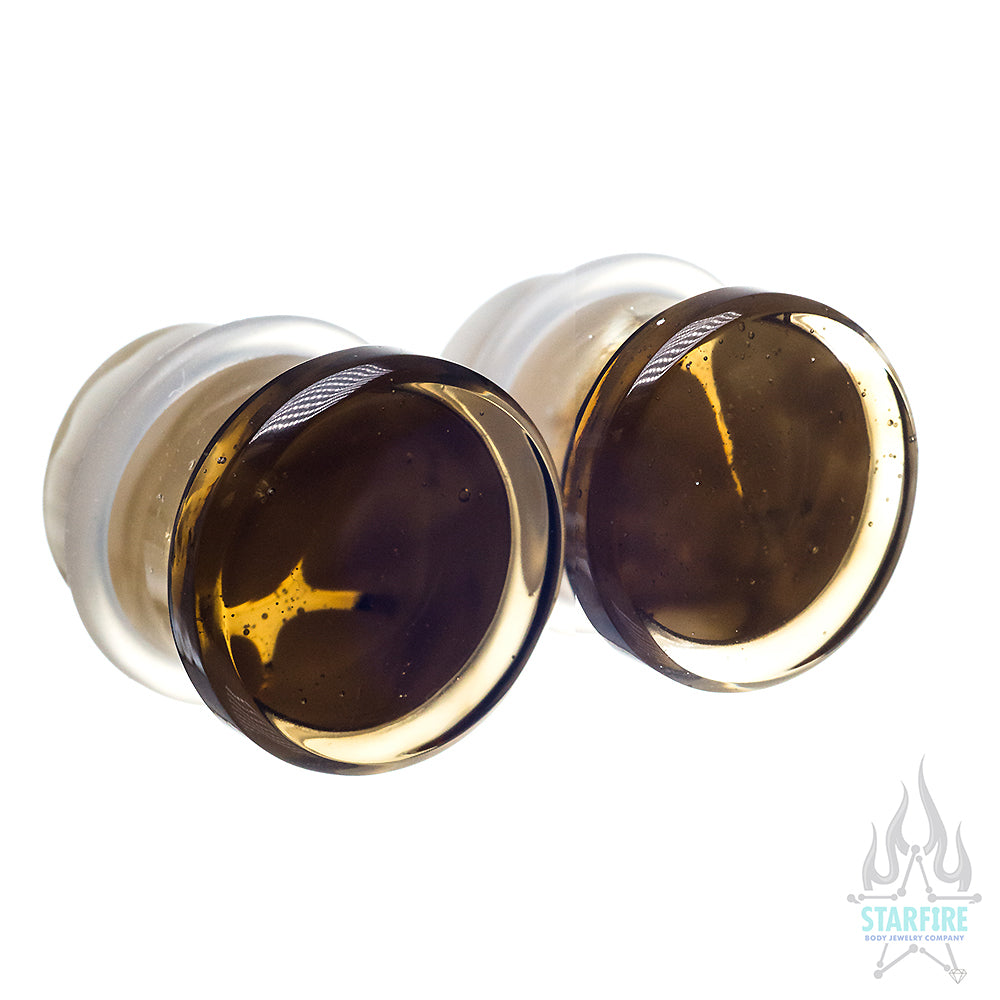 Glass Power Plugs - Bronze Ivory