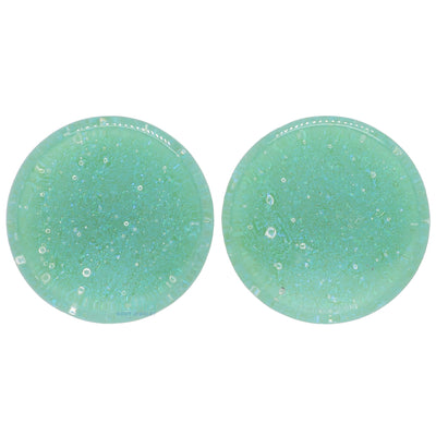 Fused Dichroic Glass Plugs - Agave