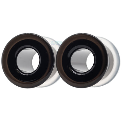 Boro Bullet Holes (glass eyelets) - Black