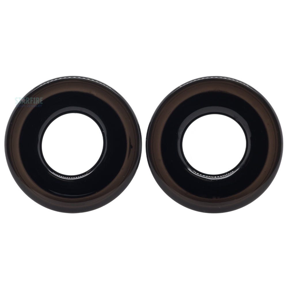 Boro Bullet Holes (glass eyelets) - Black