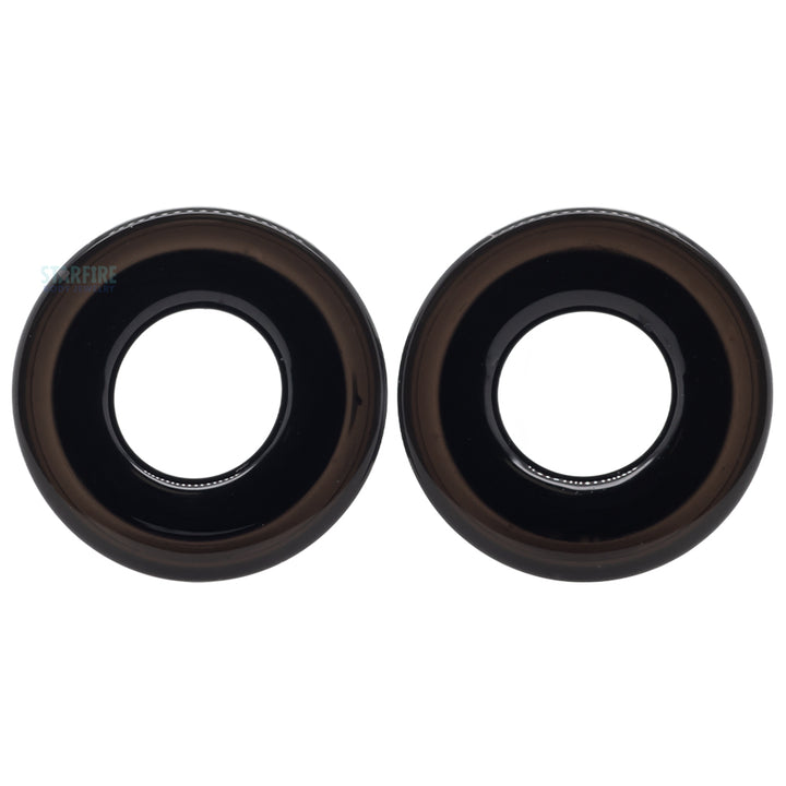 Boro Bullet Holes (glass eyelets) - Black