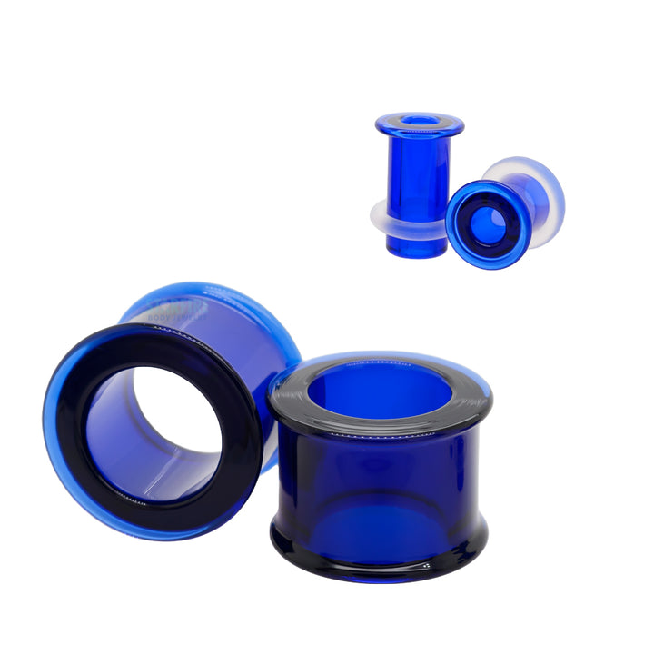 Boro Bullet Holes (glass eyelets) - Cobalt