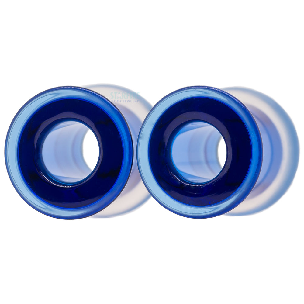Boro Bullet Holes (glass eyelets) - Cobalt
