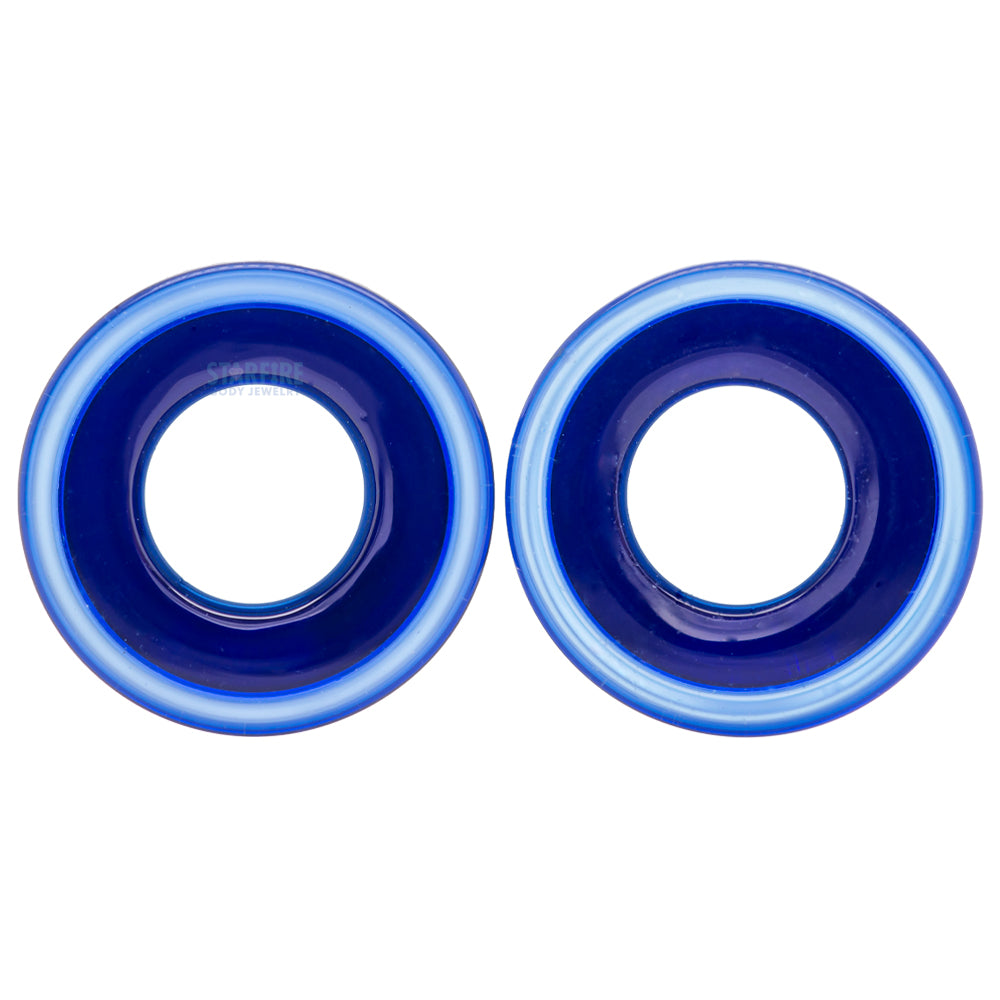 Boro Bullet Holes (glass eyelets) - Cobalt