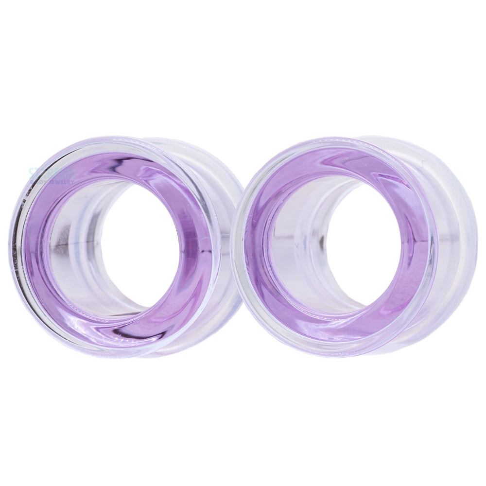 Boro Bullet Holes (Glass Eyelets) - Lavender
