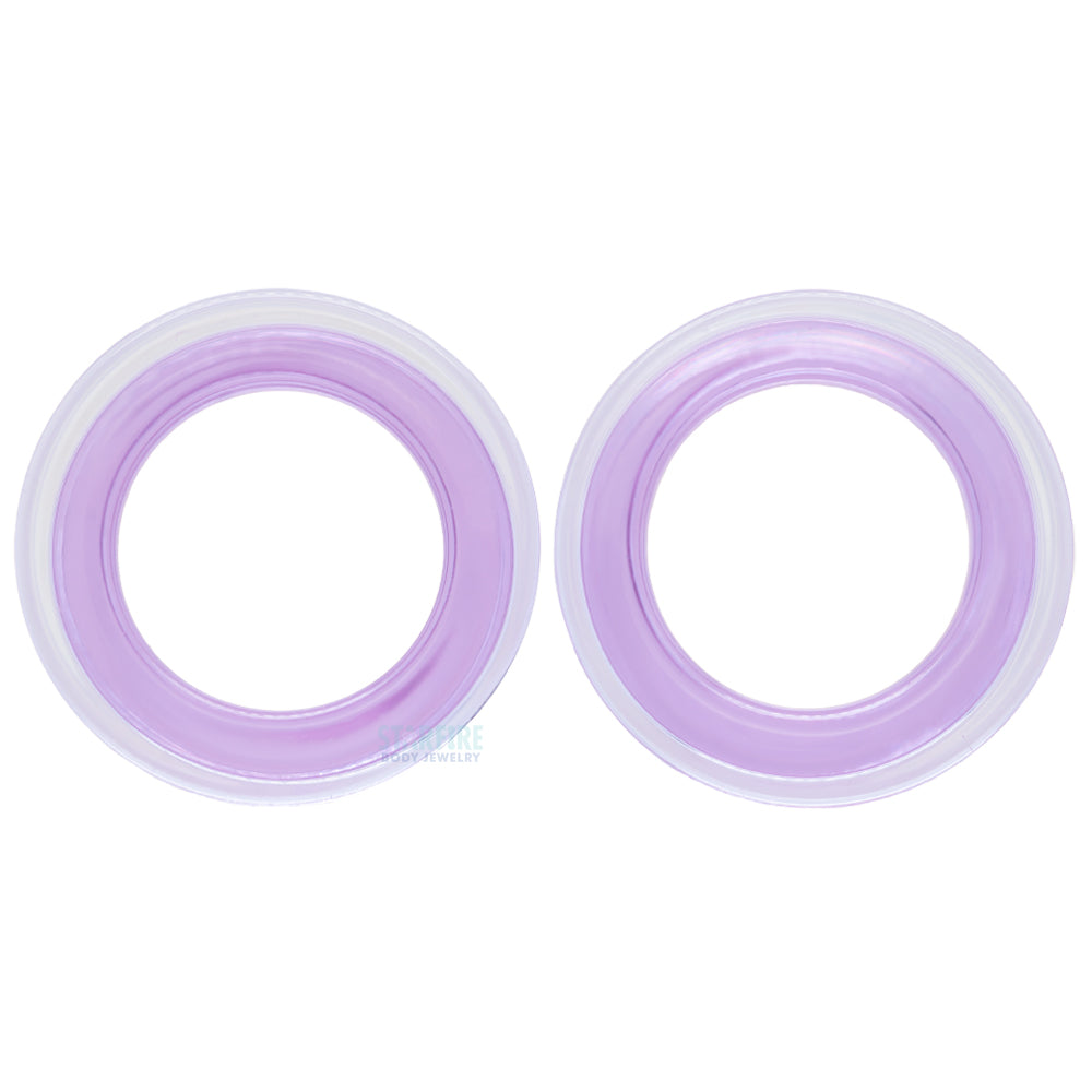 Boro Bullet Holes (Glass Eyelets) - Lavender