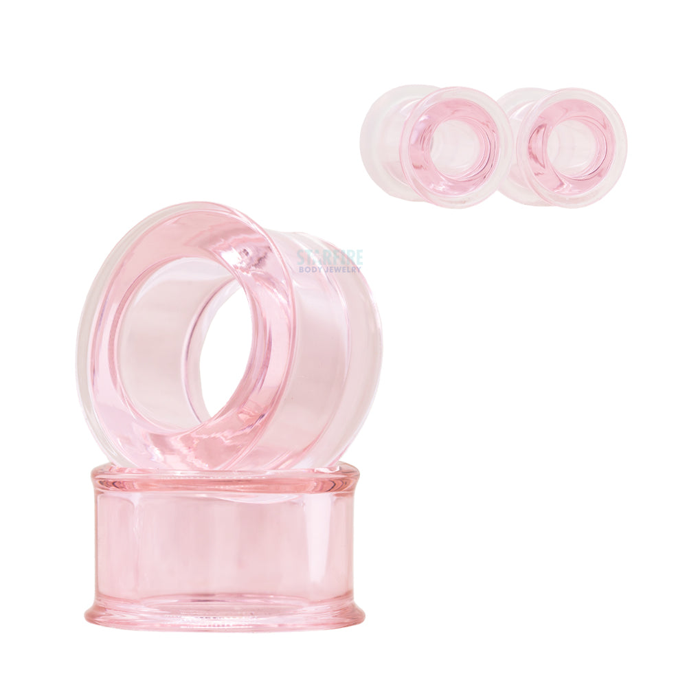 Boro Bullet Holes (glass eyelets) - Pink