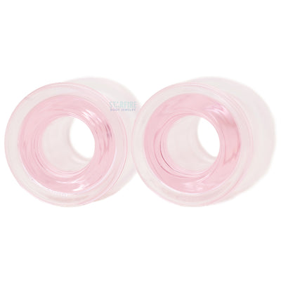 Boro Bullet Holes (glass eyelets) - Pink