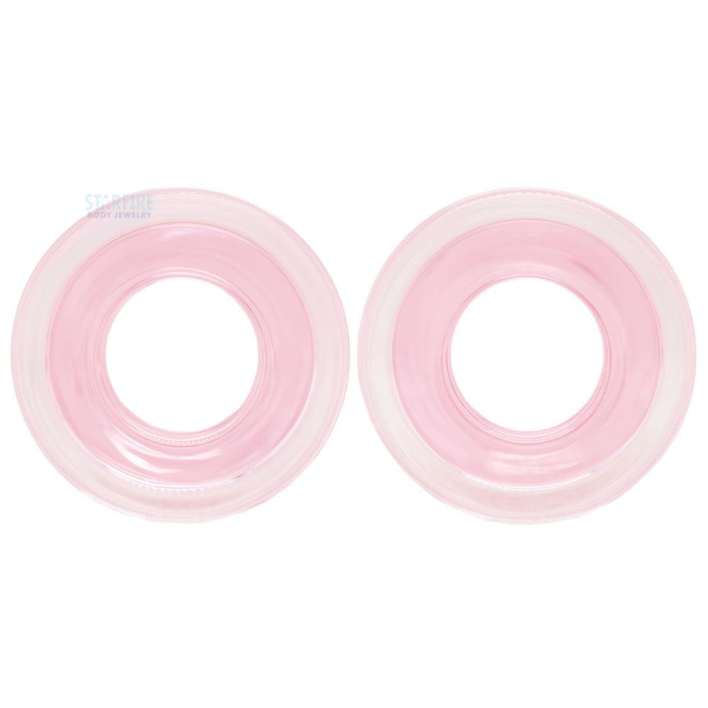 Boro Bullet Holes (glass eyelets) - Pink